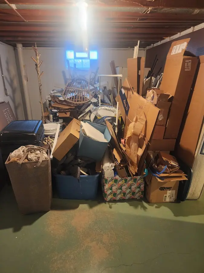 Roll-off dumpster container at job site for Concrete Dumpster Rental in Park Forest